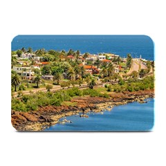 Punta Colorada Aerial Landscape Scene, Uruguay Plate Mats by dflcprintsclothing