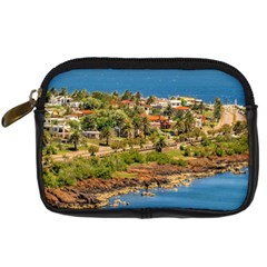 Punta Colorada Aerial Landscape Scene, Uruguay Digital Camera Leather Case by dflcprintsclothing