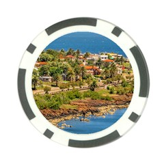 Punta Colorada Aerial Landscape Scene, Uruguay Poker Chip Card Guard (10 Pack) by dflcprintsclothing