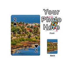 Punta Colorada Aerial Landscape Scene, Uruguay Playing Cards 54 Designs (mini) by dflcprintsclothing