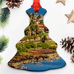 Punta Colorada Aerial Landscape Scene, Uruguay Christmas Tree Ornament (Two Sides) Front