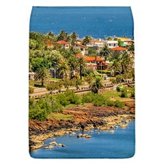 Punta Colorada Aerial Landscape Scene, Uruguay Removable Flap Cover (l) by dflcprintsclothing