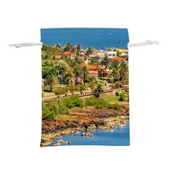 Punta Colorada Aerial Landscape Scene, Uruguay Lightweight Drawstring Pouch (s) by dflcprintsclothing