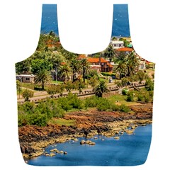 Punta Colorada Aerial Landscape Scene, Uruguay Full Print Recycle Bag (xxl) by dflcprintsclothing