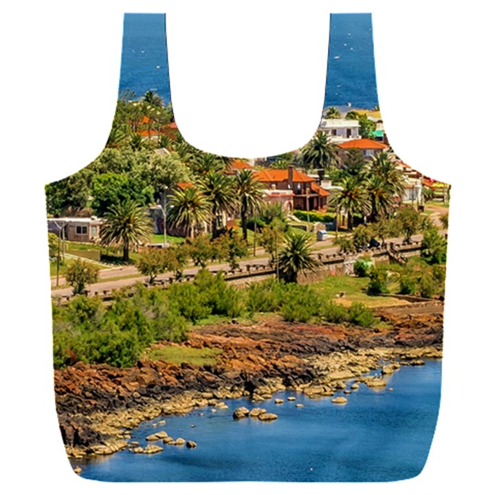 Punta Colorada Aerial Landscape Scene, Uruguay Full Print Recycle Bag (XXL)