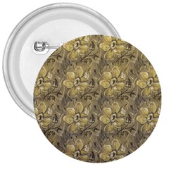 Retro Stlye Floral Decorative Print Pattern 3  Buttons