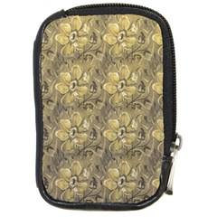 Retro Stlye Floral Decorative Print Pattern Compact Camera Leather Case by dflcprintsclothing