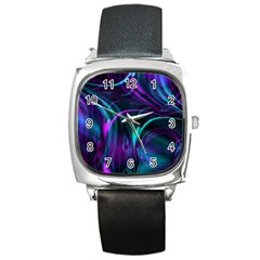 Drunk Vision Square Metal Watch