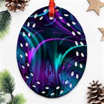 Drunk Vision Ornament (Oval Filigree) Front