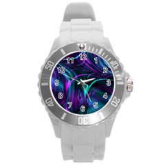 Drunk Vision Round Plastic Sport Watch (L)