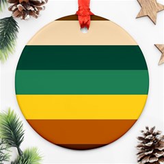 Retro 80s Ornament (round) by tmsartbazaar