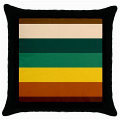 Retro 80s Throw Pillow Case (black) by tmsartbazaar