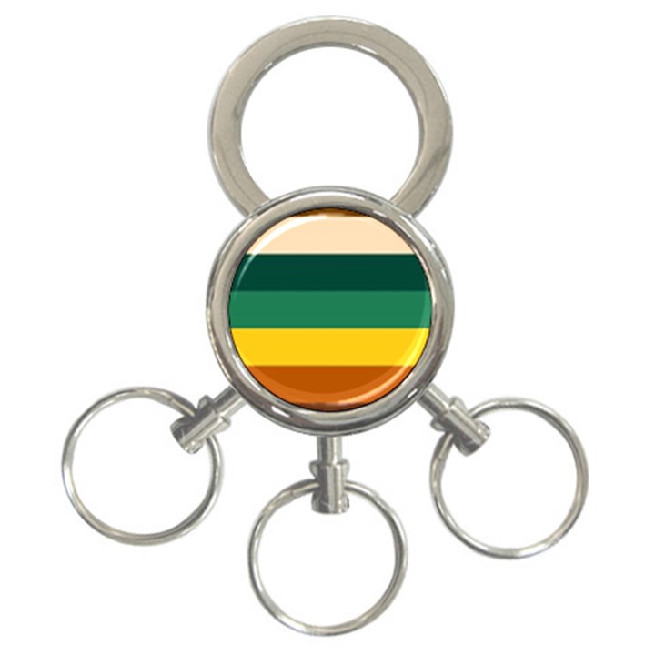 Retro 80s 3-Ring Key Chain