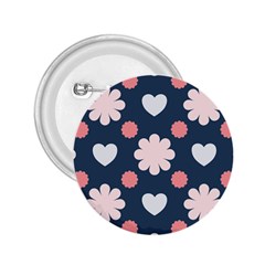 Flowers And Hearts  2 25  Buttons by MooMoosMumma