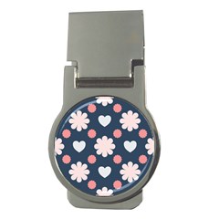 Flowers And Hearts  Money Clips (round)  by MooMoosMumma