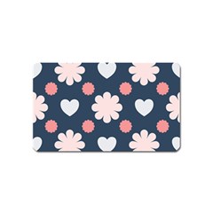 Flowers And Hearts  Magnet (name Card) by MooMoosMumma