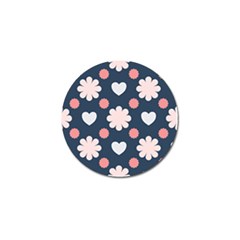 Flowers And Hearts  Golf Ball Marker by MooMoosMumma