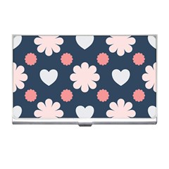 Flowers And Hearts  Business Card Holder by MooMoosMumma