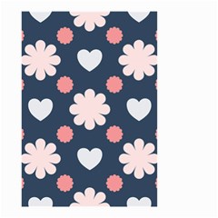 Flowers And Hearts  Small Garden Flag (two Sides) by MooMoosMumma