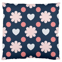 Flowers And Hearts  Standard Flano Cushion Case (one Side) by MooMoosMumma