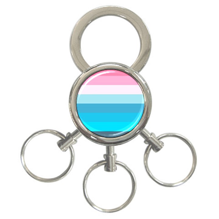 Sea And Sunset 3-Ring Key Chain