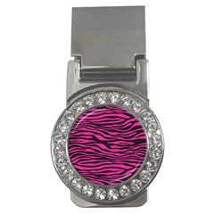 Pink Zebra Money Clips (cz)  by Angelandspot