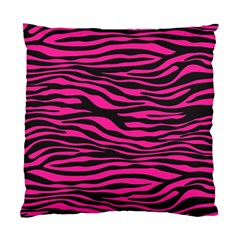 Pink Zebra Standard Cushion Case (two Sides) by Angelandspot