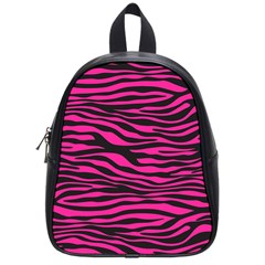 Pink Zebra School Bag (small) by Angelandspot