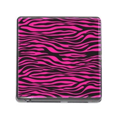 Pink Zebra Memory Card Reader (square 5 Slot) by Angelandspot