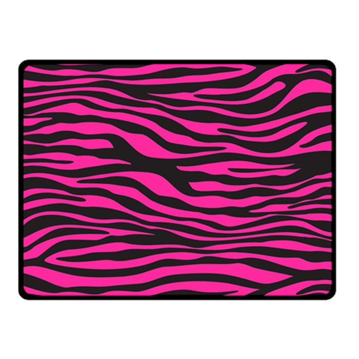 Pink Zebra Fleece Blanket (Small)