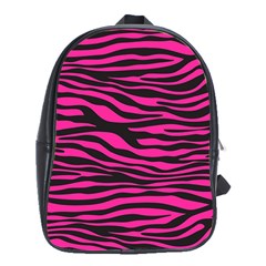 Pink Zebra School Bag (xl) by Angelandspot