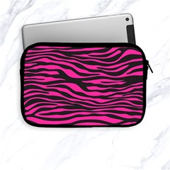 Pink Zebra Apple Ipad Mini Zipper Cases by Angelandspot