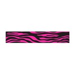 Pink Zebra Flano Scarf (Mini) Front