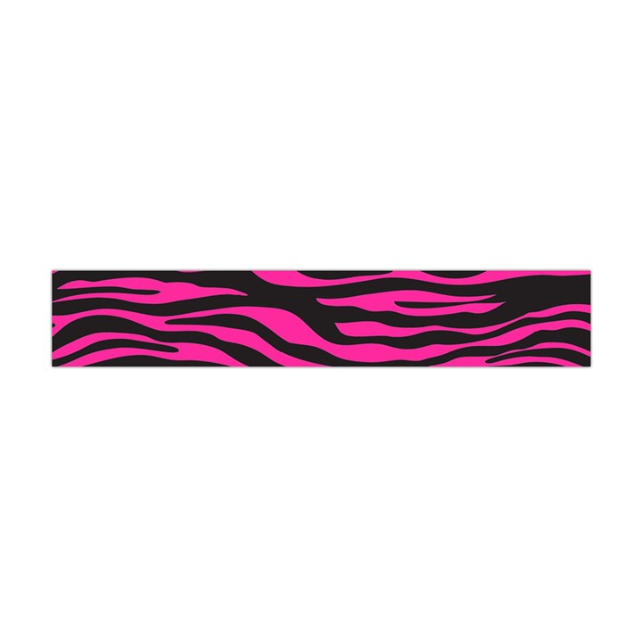 Pink Zebra Flano Scarf (Mini)