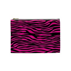 Pink Zebra Cosmetic Bag (medium) by Angelandspot