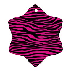 Pink Zebra Ornament (snowflake)