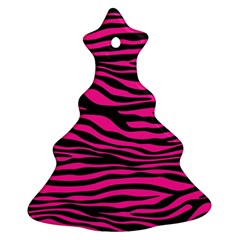 Pink Zebra Ornament (christmas Tree)  by Angelandspot