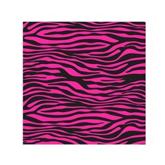 Pink Zebra Small Satin Scarf (square) by Angelandspot