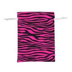 Pink Zebra Lightweight Drawstring Pouch (s) by Angelandspot