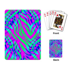 Wild And Crazy Zebra Playing Cards Single Design (Rectangle)