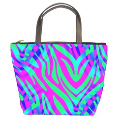 Wild And Crazy Zebra Bucket Bag