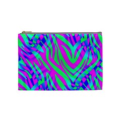 Wild And Crazy Zebra Cosmetic Bag (Medium)