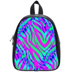 Wild And Crazy Zebra School Bag (Small) Front