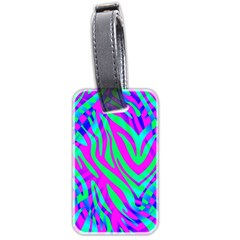 Wild And Crazy Zebra Luggage Tag (two sides)