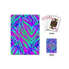 Wild And Crazy Zebra Playing Cards Single Design (Mini)