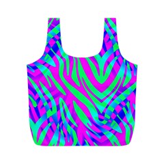 Wild And Crazy Zebra Full Print Recycle Bag (M)