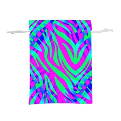 Wild And Crazy Zebra Lightweight Drawstring Pouch (S)