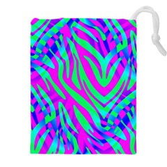 Wild And Crazy Zebra Drawstring Pouch (4XL)