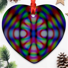 Carnivale Heart Ornament (two Sides)