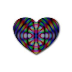 Carnivale Rubber Coaster (heart)  by Angelandspot